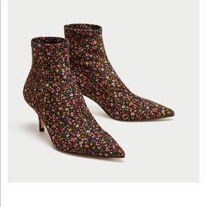 Floral Print Boots- Final Price Drop!